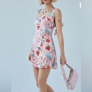Urban Outfitters Pink Sweet Treats Mini Dress